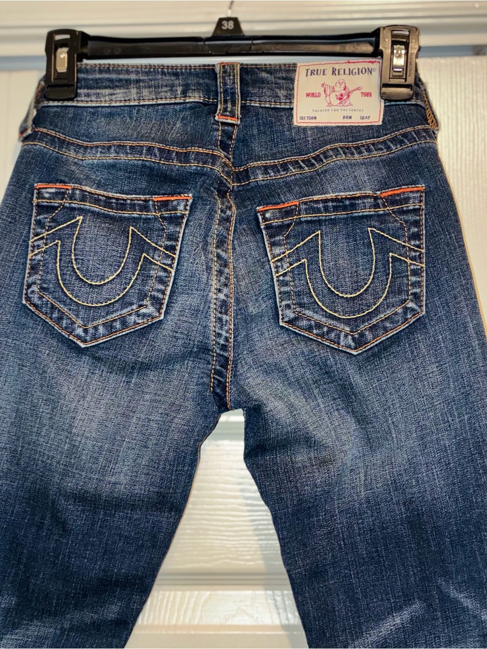 True Religion "Halle" High Rise Super Skinny Crop Jeans